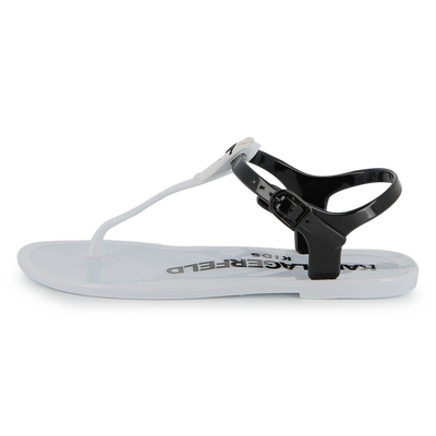 SANDALIAS CON TIRAS AJUSTABLES KARL LAGERFELD KIDS NI&Ntilde;A