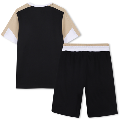 CONJUNTO CAMISETA + BERMUDAS BOSS NI&Ntilde;O