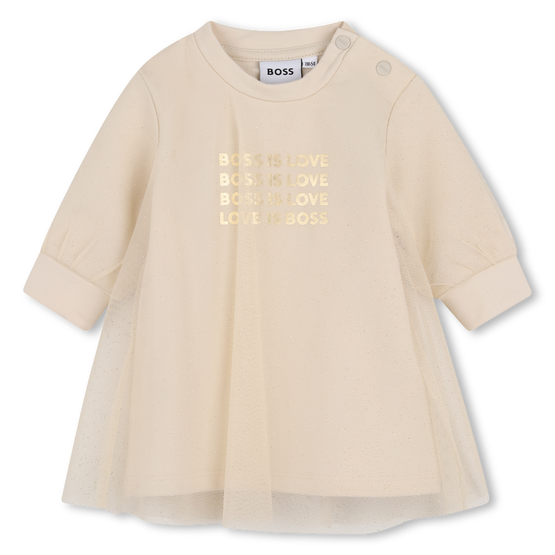 Vestido de manga larga BOSS 
                        NI&Ntilde;A