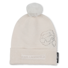 Gorro de punto con pomp&oacute;n KARL LAGERFELD KIDS 
                    UNISEXO