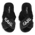 Zapatillas con tiras cruzadas KARL LAGERFELD KIDS 
                    NI&Ntilde;A