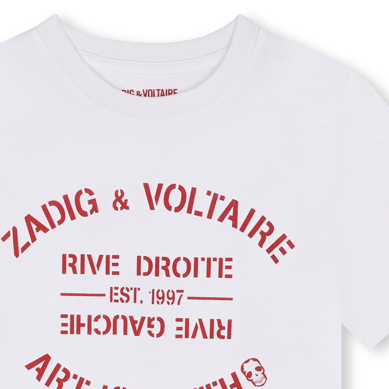 Camiseta manga corta y algod&oacute;n ZADIG & VOLTAIRE 
                        UNISEXO