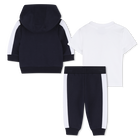 Conjunto de c&aacute;rdigan + pantal&oacute;n + camiseta BOSS 
                    NI&Ntilde;O