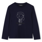 Camiseta de manga larga, AZUL ELECTRICO, hi-res