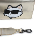 Bolso de mano en tejido recubierto de grano fino KARL LAGERFELD KIDS 
                    NI&Ntilde;A