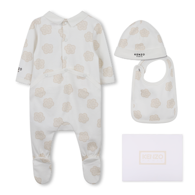 Conjunto de pijama, gorro y babero. KENZO KIDS UNISEXO