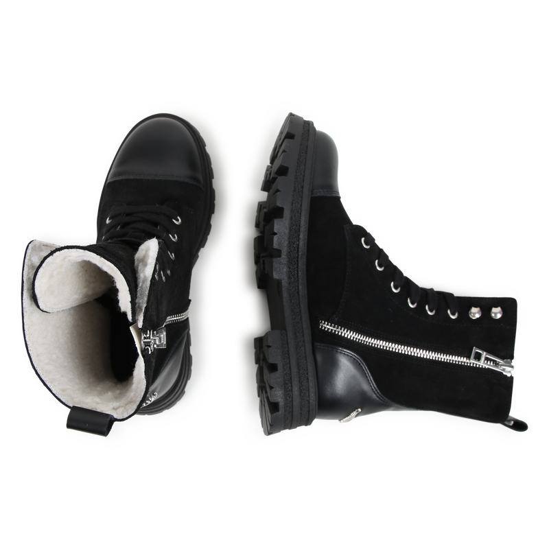 Botines de cuero con cordones ZADIG & VOLTAIRE 
                        NI&Ntilde;A