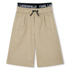 Bermudas de sarga KARL LAGERFELD KIDS 
                    NI&Ntilde;O