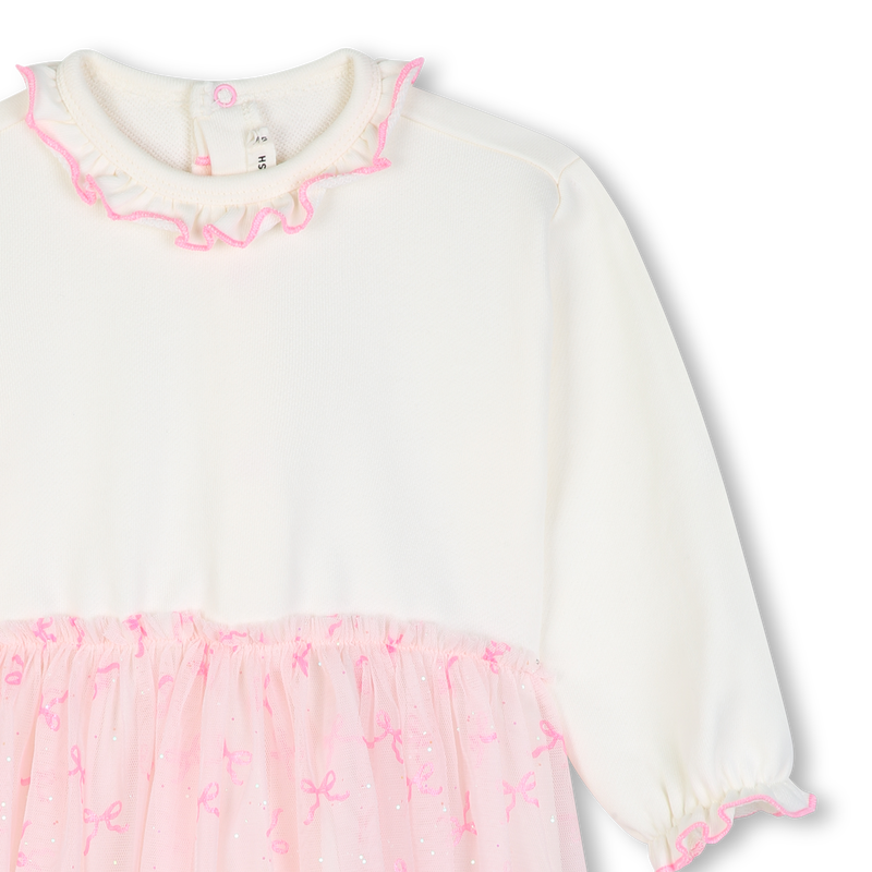 Vestido bimateria BILLIEBLUSH 
                        NI&Ntilde;A