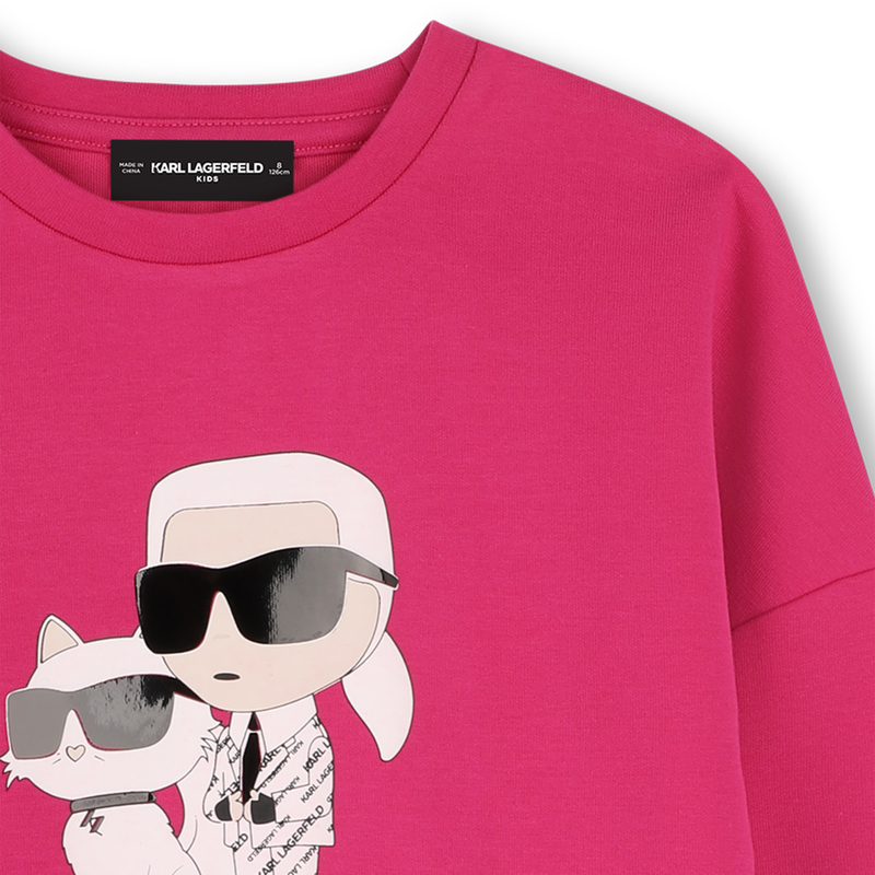 Sudadera estampada KARL LAGERFELD KIDS 
                        NI&Ntilde;A