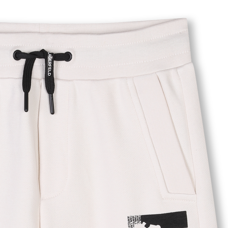 Bermudas el&aacute;sticas de algod&oacute;n KARL LAGERFELD KIDS 
                        NI&Ntilde;O