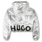 Plum&iacute;fero corto reversible HUGO 
                    NI&Ntilde;A