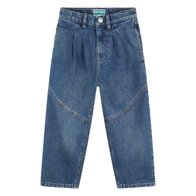 Pantal&oacute;n vaquero con plisado KENZO KIDS NI&Ntilde;A