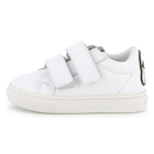 Zapatillas con rayas de velcro KARL LAGERFELD KIDS 
                    NI&Ntilde;O
