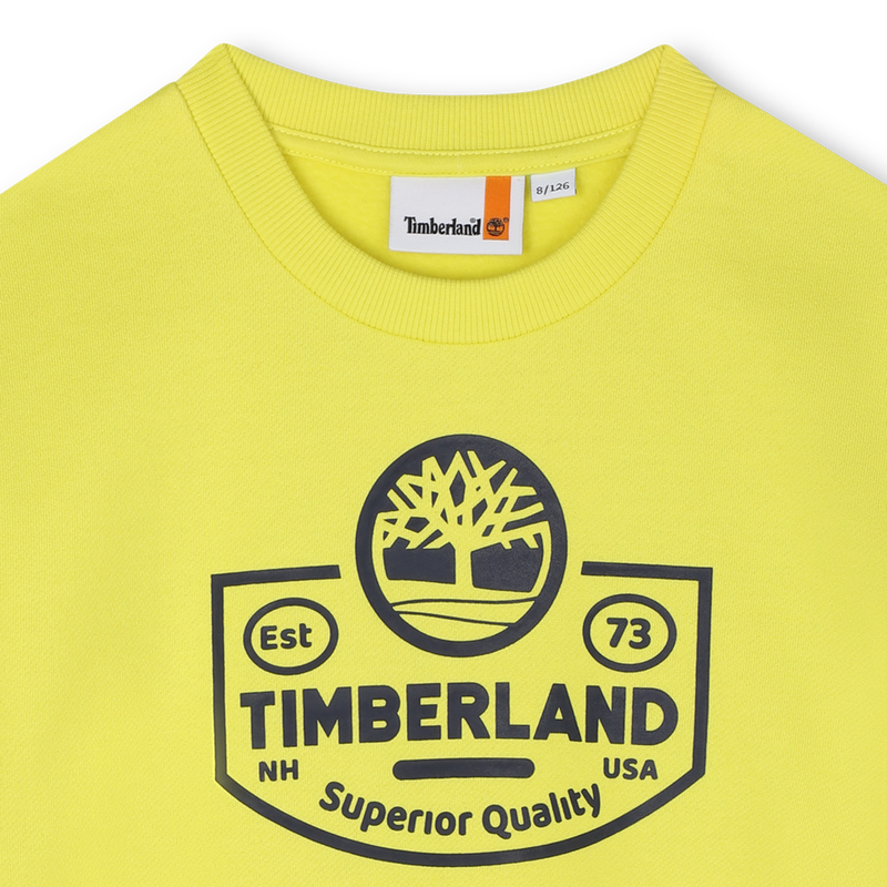 Sudadera de vell&oacute;n cepillado TIMBERLAND 
                        NI&Ntilde;O