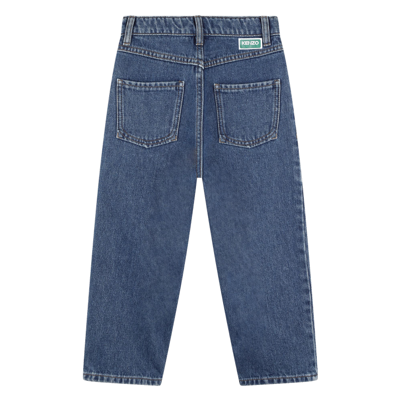 Pantal&oacute;n vaquero con plisado KENZO KIDS 
                        NI&Ntilde;A