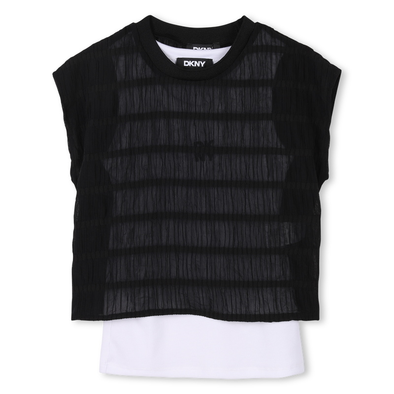 Camiseta de ceremonia 2 en 1 DKNY 
                        NI&Ntilde;A