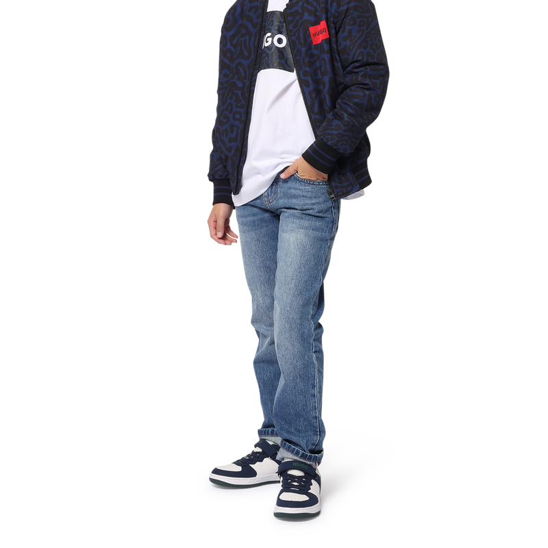 Pantal&oacute;n vaquero de algod&oacute;n HUGO 
                        NI&Ntilde;O