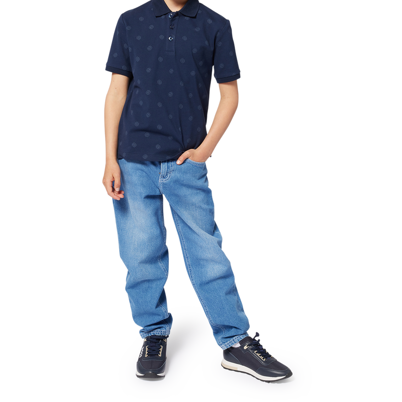 Pantal&oacute;n ancho con 5 bolsillos BOSS 
                        NI&Ntilde;O