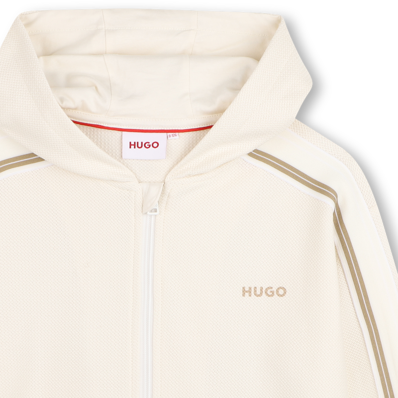 SUDADERA JOGGER CON CAPUCHA HUGO 
                        NI&Ntilde;O