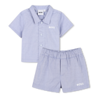 Conjunto camisa + pantal&oacute;n corto BOSS 
                    NI&Ntilde;O
