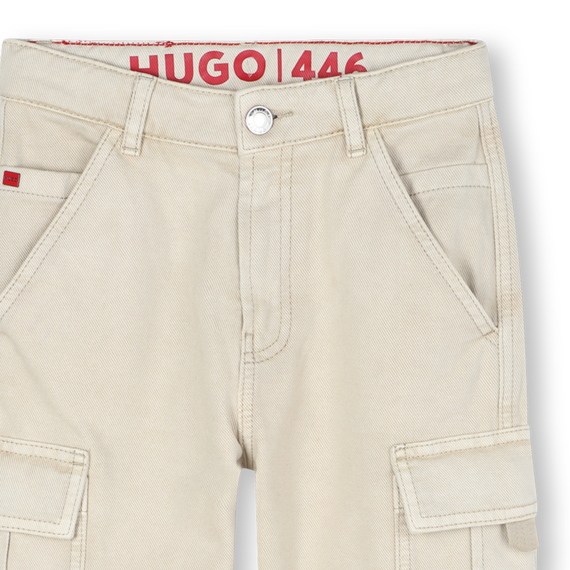 Pantal&oacute;n de sarga HUGO 
                        NI&Ntilde;O