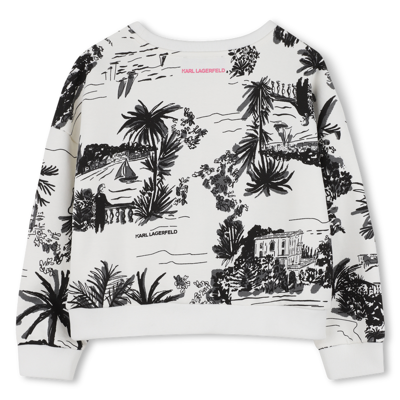 SUDADERA FLEECE KARL LAGERFELD KIDS 
                        NI&Ntilde;A