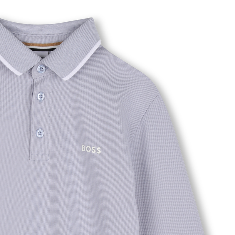 Polo de manga larga BOSS 
                        NI&Ntilde;O