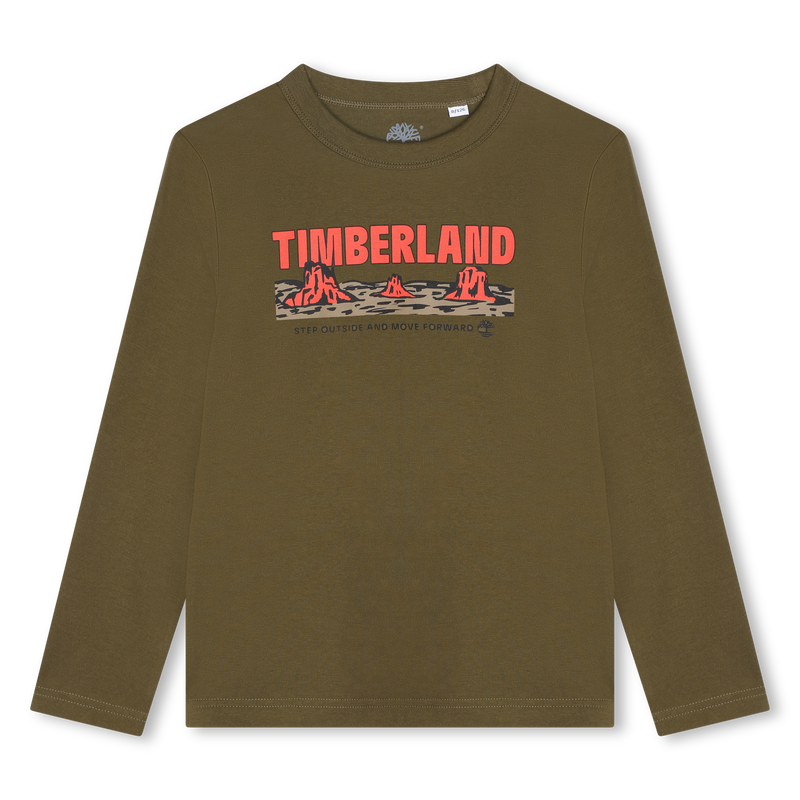 Camiseta estampado y mensaje TIMBERLAND 
                        NI&Ntilde;O