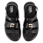 Sandalias de cuero con hebilla KARL LAGERFELD KIDS 
                    NI&Ntilde;A
