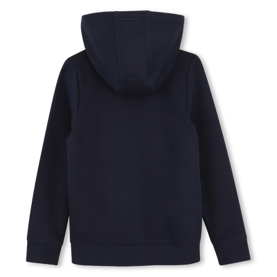 SUDADERA CON CAPUCHA CON CREMALLERA BOSS NI&Ntilde;O
