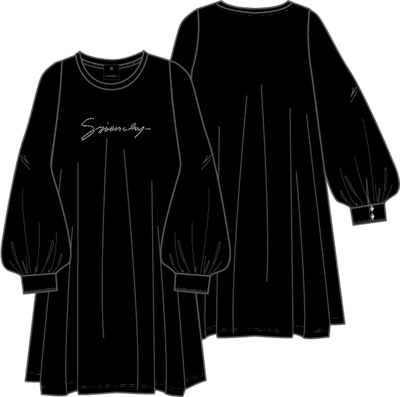 Vestido con mangas de raso GIVENCHY 
                        NI&Ntilde;A