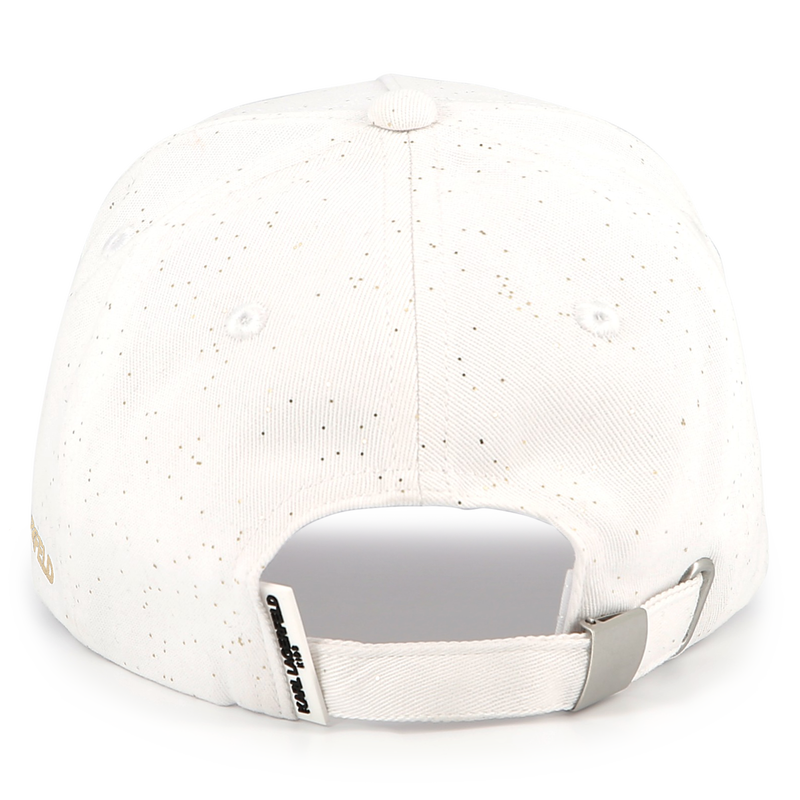 Gorra ajustable de algod&oacute;n KARL LAGERFELD KIDS 
                        NI&Ntilde;A