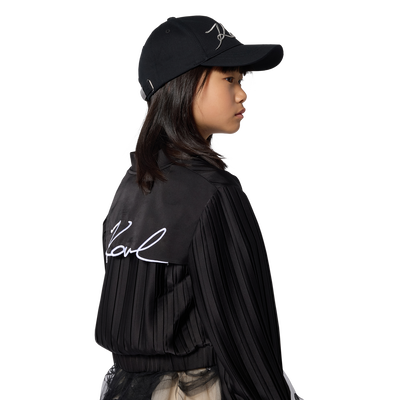 Chaqueta de manga plisada KARL LAGERFELD KIDS NI&Ntilde;A