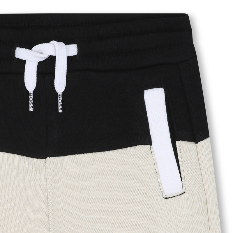 Pantal&oacute;n bicolor de mulet&oacute;n BOSS 
                        NI&Ntilde;O
