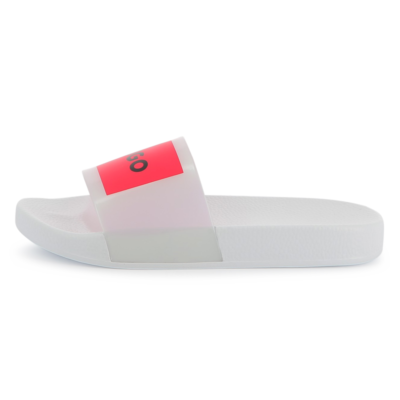 Chanclas con parches HUGO 
                        NI&Ntilde;A