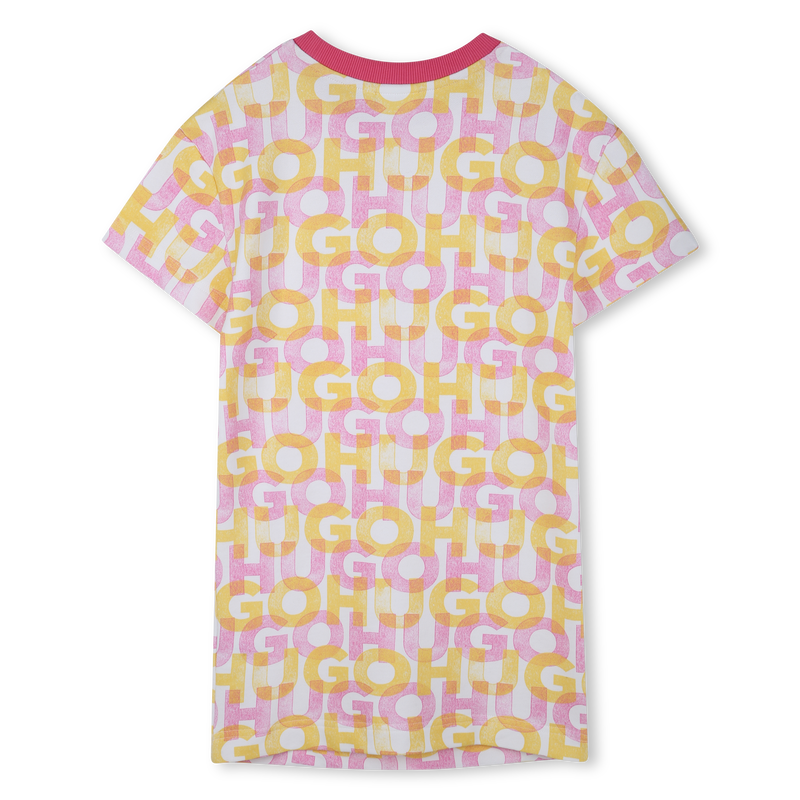 Vestido de mulet&oacute;n estampado HUGO 
                        NI&Ntilde;A