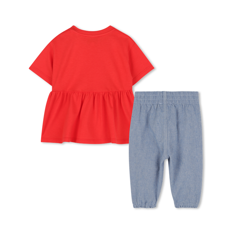 Conjunto pantal&oacute;n y blusa KENZO KIDS 
                        NI&Ntilde;A