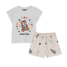 Conjunto de camiseta y pantal&oacute;n corto KENZO KIDS 
                    NI&Ntilde;O