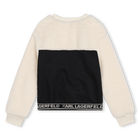 Sudadera bimateria KARL LAGERFELD KIDS 
                    NI&Ntilde;A
