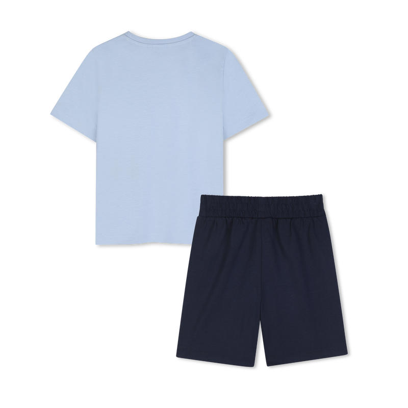 Conjunto de camiseta y pantalones cortos. BOSS 
                        NI&Ntilde;O