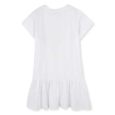 Vestido estampado con volante KENZO KIDS NI&Ntilde;A