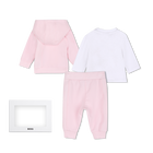 Conjunto de pantal&oacute;n, c&aacute;rdigan y camiseta BOSS 
                    NI&Ntilde;A