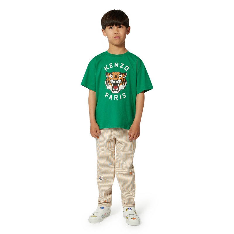 Camiseta de algod&oacute;n estampada KENZO KIDS 
                        NI&Ntilde;O