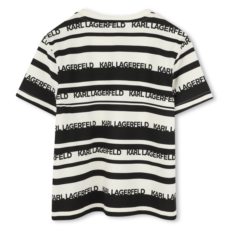 Camiseta rayas de manga corta KARL LAGERFELD KIDS 
                        NI&Ntilde;O