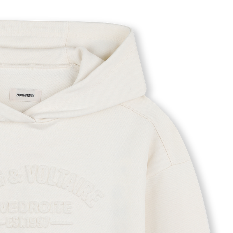 Sudadera con capucha con hombros ca&iacute;dos ZADIG & VOLTAIRE 
                        NI&Ntilde;A