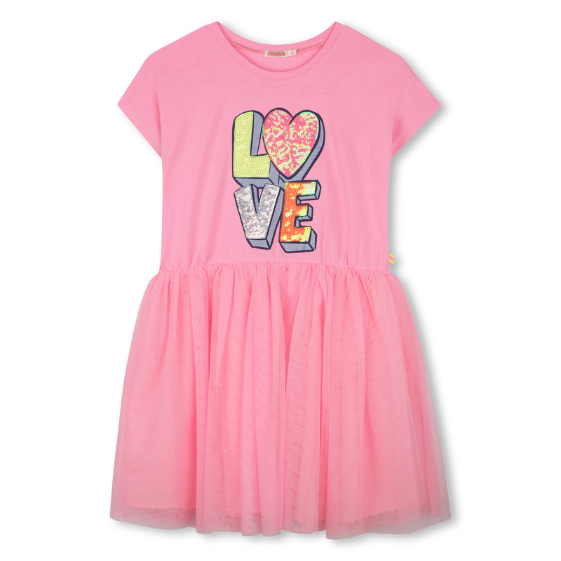 Vestido bimateria BILLIEBLUSH 
                        NI&Ntilde;A