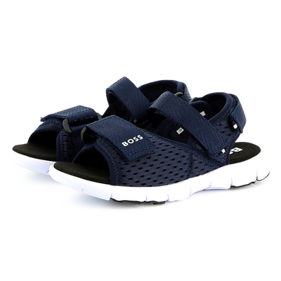 Sandalias de tela con velcro BOSS NI&Ntilde;O