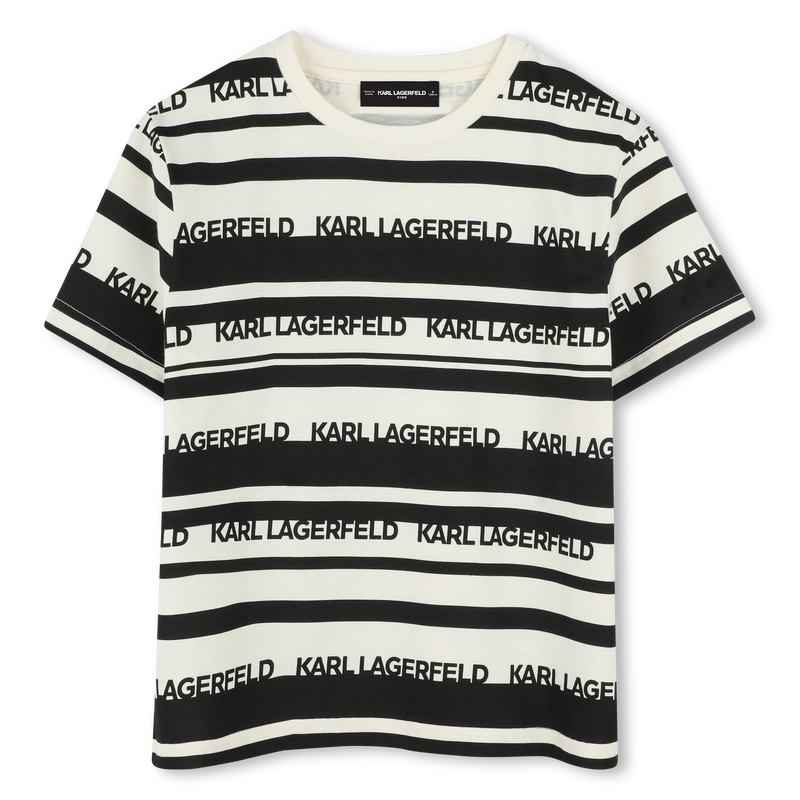 Camiseta rayas de manga corta KARL LAGERFELD KIDS 
                        NI&Ntilde;O