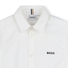 Camisa algod&oacute;n de manga larga BOSS 
                    NI&Ntilde;O